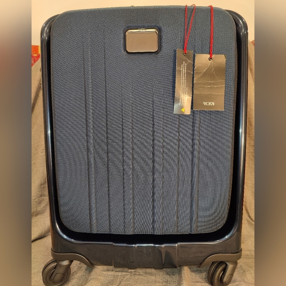 Tumi Other - Tumi Continental Front Pocket Carry-On Spinner 21” Navy Expandable TSA Lock NEW